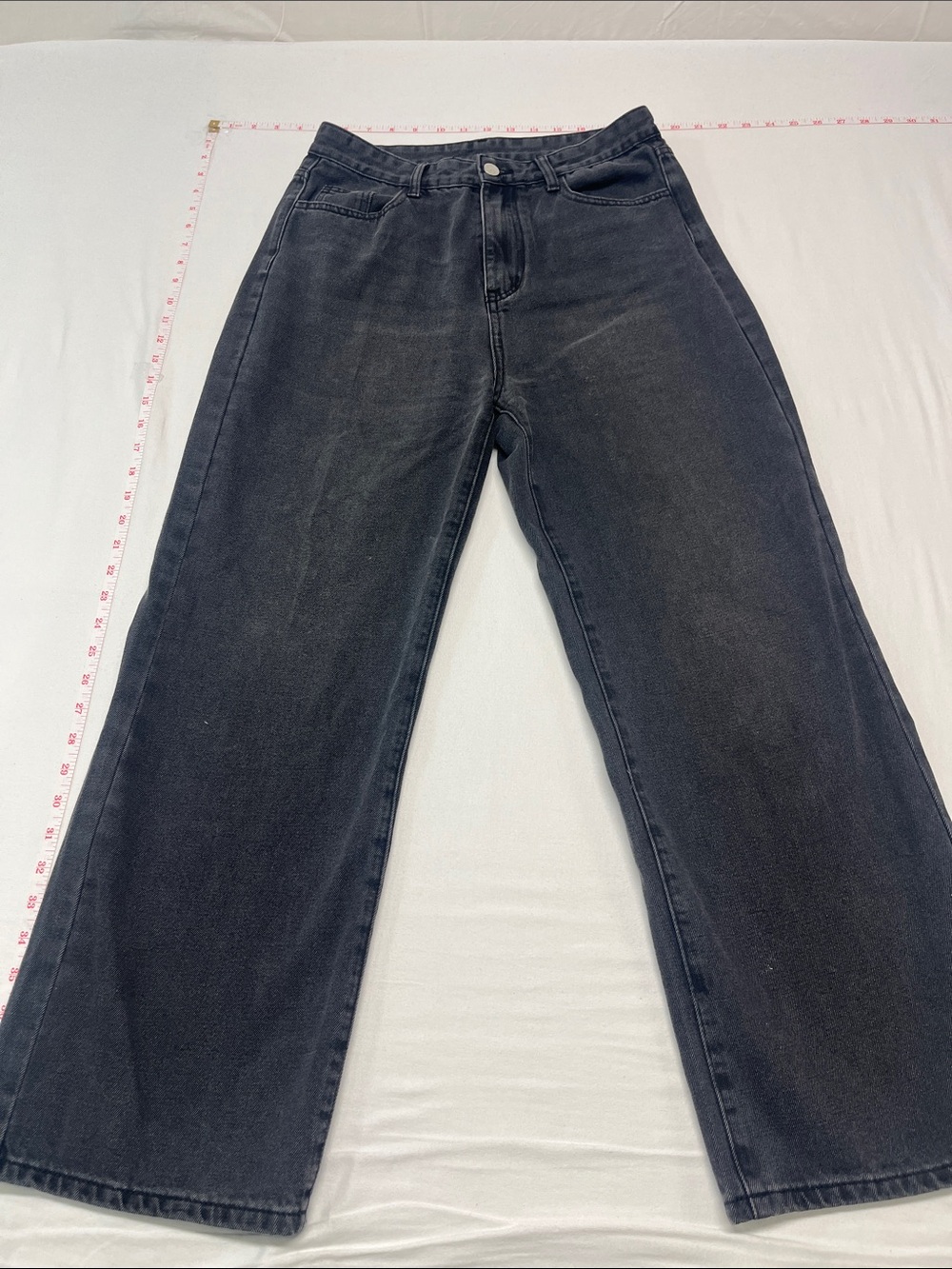 Cider Washed Black Wide-Leg High-Rise Jeans women’s everyday casual sport 1447